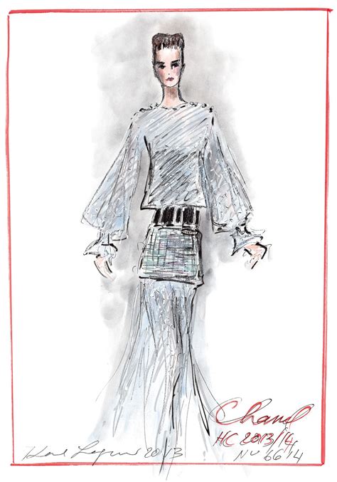 croquis chanel karl|karl lagerfeld reinventing Chanel.